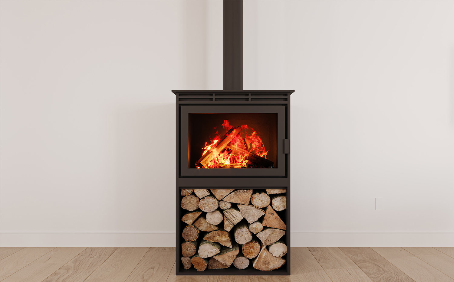 Wood-burning freestanding stove